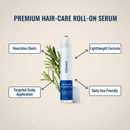 Clevera Hair Growth Roll-On Serum – BFCM Deal | Rosemary + Redensyl + AnaGain