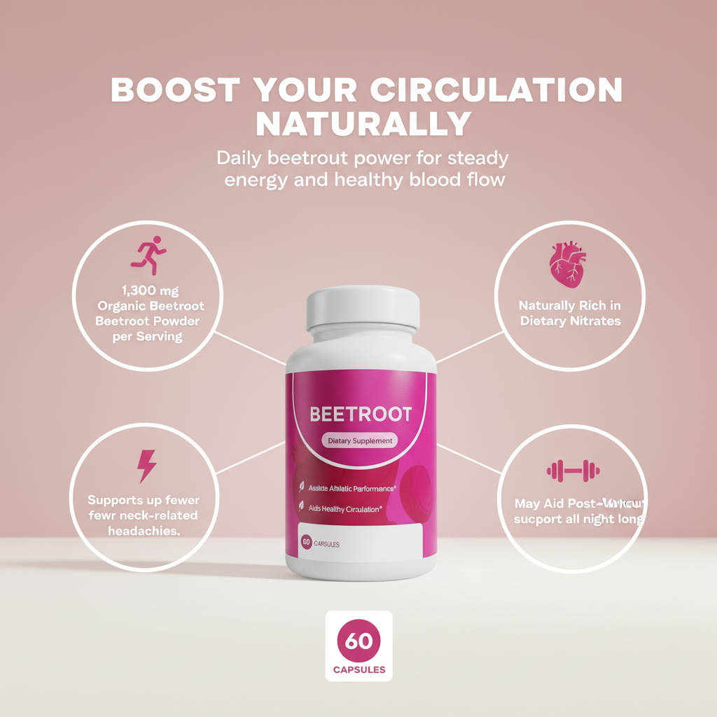 Clevera Beetroot Circulation Boost Capsules