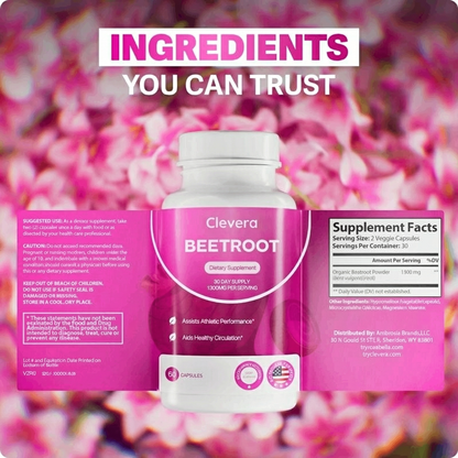 Clevera Beetroot Circulation Boost Capsules